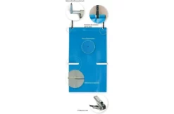 Albon Albliges Easy Light Veiligheids Zwembad Afdekking Blauw/Ivoor -Zwembadverzorging Verkoopwinkel albon albliges easy light veiligheids zwembad afde 8