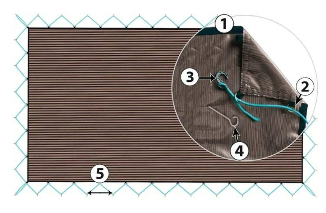 Albon Albliges Zwembad Winternet Polypropyleen 180 G/m2 Vernosc B-vormen 1 Albon Albliges Zwembad Winternet Polypropyleen 180 G/m2 Vernosc B-vormen