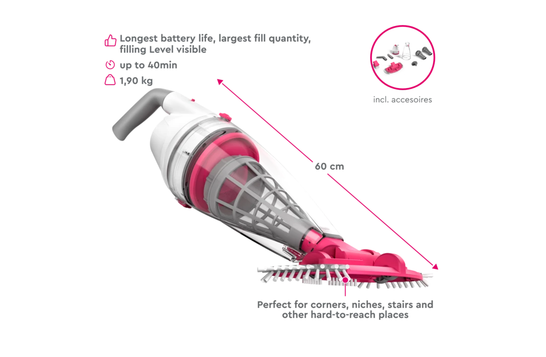 BWT Elektrische Zwembad Stofzuiger BC50 - Op Accu 4 BWT Elektrische Zwembad Stofzuiger BC50 - Op Accu - Afbeelding 4