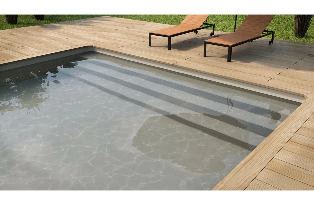 Del Zwembad SuperlinerV2F 85/100ste Kleur Taupe 1 Del Zwembad SuperlinerV2F 85/100ste Kleur Taupe