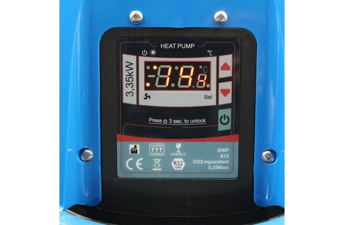 Duraheat Hot Splash Zwembad Warmtepomp 3,35 KW Tot 12m3 3 Duraheat Hot Splash Zwembad Warmtepomp 3,35 KW Tot 12m3 - Afbeelding 3