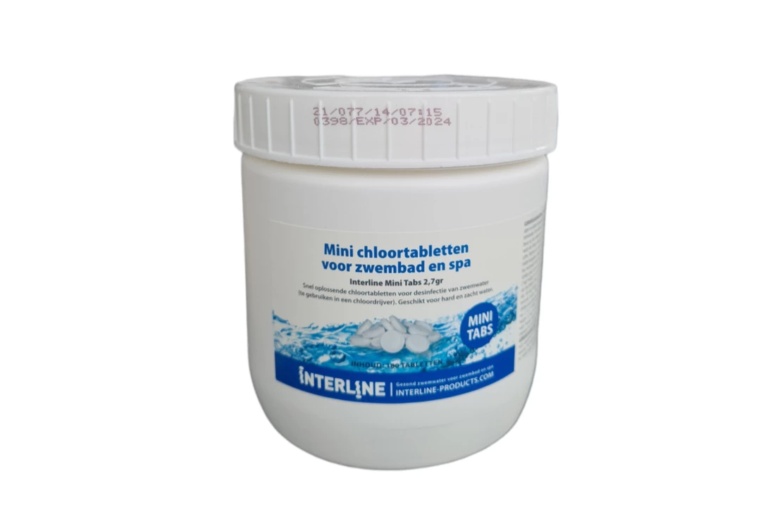 Interline Interline Mini Chloortabs / Chloortabletten 2,7 Grams 1 Interline Interline Mini Chloortabs / Chloortabletten 2,7 Grams