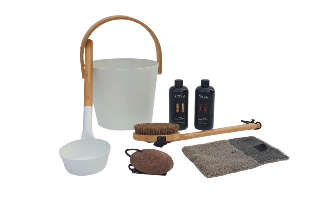 Rento Cadeau SetSauna Emmer Wit 1 Rento Cadeau SetSauna Emmer Wit