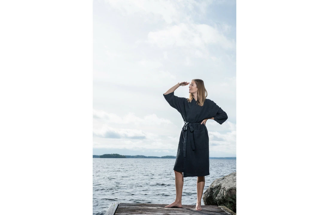 Rento Kenno Badjas - Grijs - Maat S/M 5 Rento Kenno Badjas - Grijs - Maat S/M - Afbeelding 5