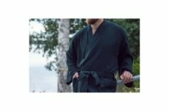 Rento Rento Badjas Kennozwart/donkergroen -Zwembadverzorging Verkoopwinkel rento rento badjas kenno zwart donkergroen 4