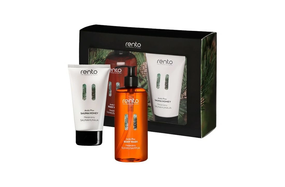 Rento Rento Cadeauset (douchegel En Saunahoning) Dennen 1 Rento Rento Cadeauset (douchegel En Saunahoning) Dennen