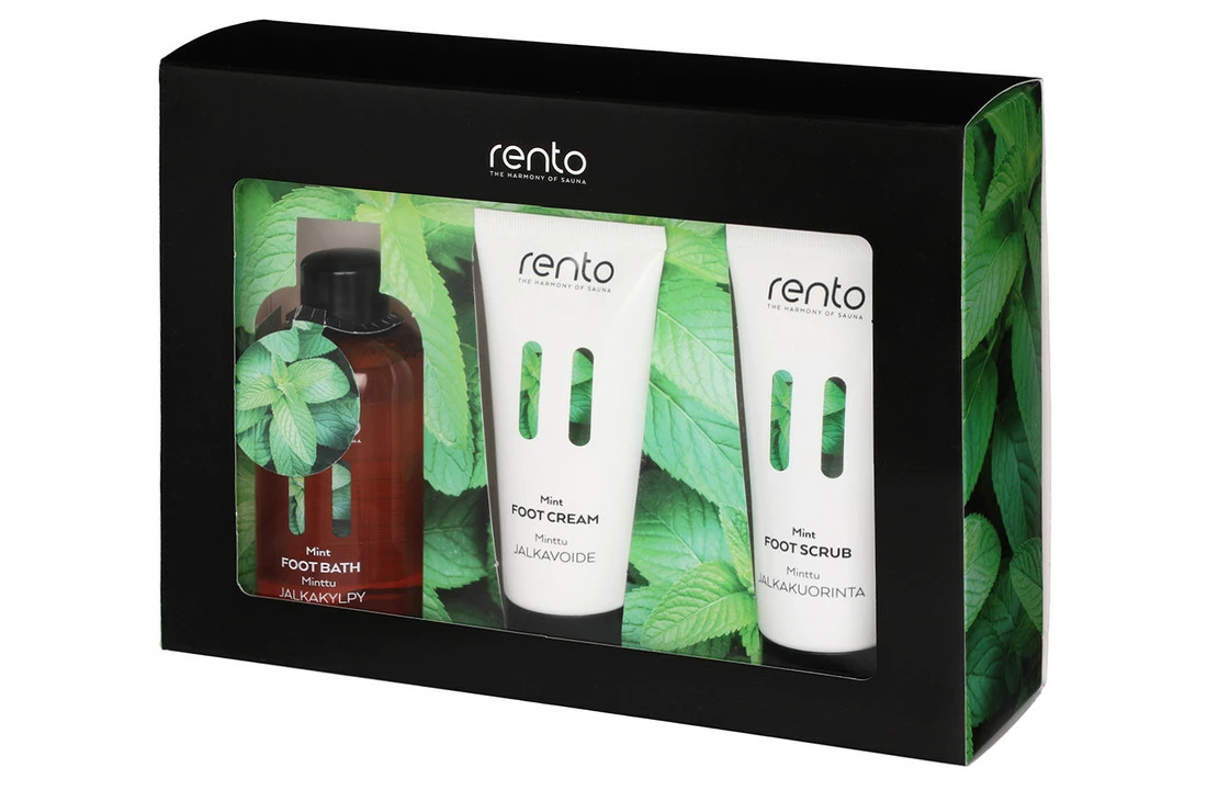 Rento Rento Cadeauset Voetenbad, Voetscrub En Voetencreme 1 Rento Rento Cadeauset Voetenbad, Voetscrub En Voetencreme