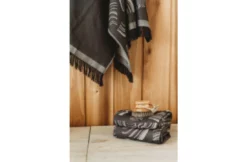 Rento Rento Pino Sauna Handdoek Zwart 78x150cm -Zwembadverzorging Verkoopwinkel rento rento pino sauna handdoek zwart 78x150cm 3