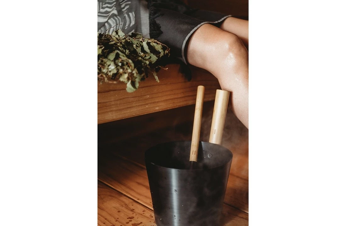 Rento Rento Sauna Emmer Aluminium Koperbruin 2 Rento Rento Sauna Emmer Aluminium Koperbruin - Afbeelding 2