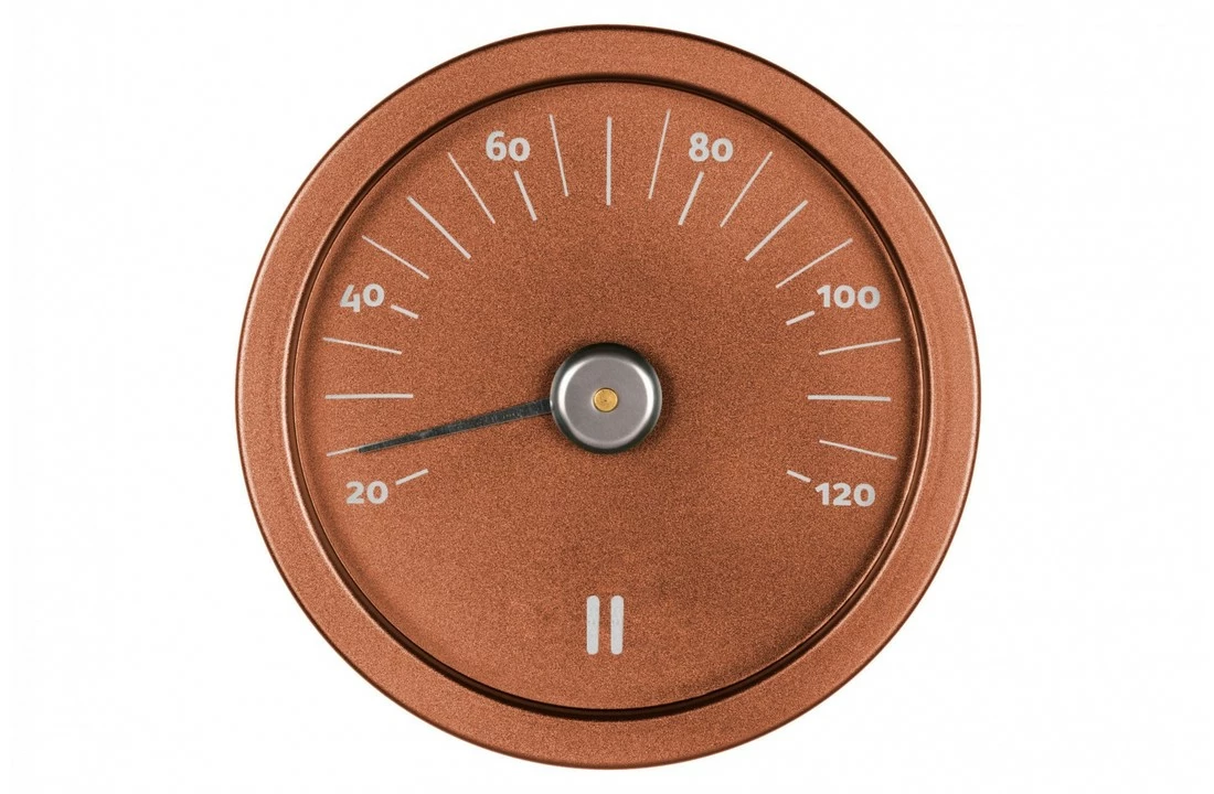 Rento Rento Sauna Thermometer Aluminium Rond Koperbruin 1 Rento Rento Sauna Thermometer Aluminium Rond Koperbruin