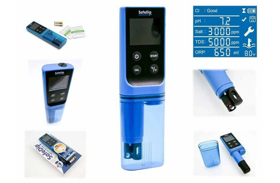 Safedip SafeDip 6-in-1 Digitale Zwembadwater Analyse 2 Safedip SafeDip 6-in-1 Digitale Zwembadwater Analyse - Afbeelding 2