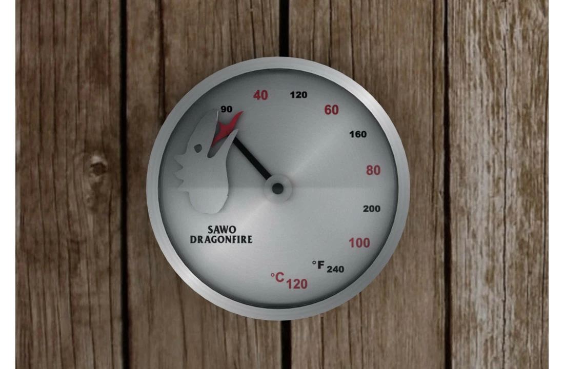 Sawo Sauna Produkten Sawo Dragonfire Thermometer 2 Sawo Sauna Produkten Sawo Dragonfire Thermometer - Afbeelding 2