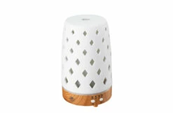 Serene House Serene House Ultrasonic Diffuser Diamond White Lightwood Base 90ml -Zwembadverzorging Verkoopwinkel serene house serene house ultrasonic diffuser diam 3