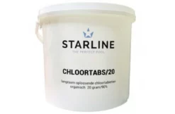 Zwembadverzorging Verkoopwinkel 24 Starline Starline Chloortabs / Chloortabletten 20 Grams 5 Kg